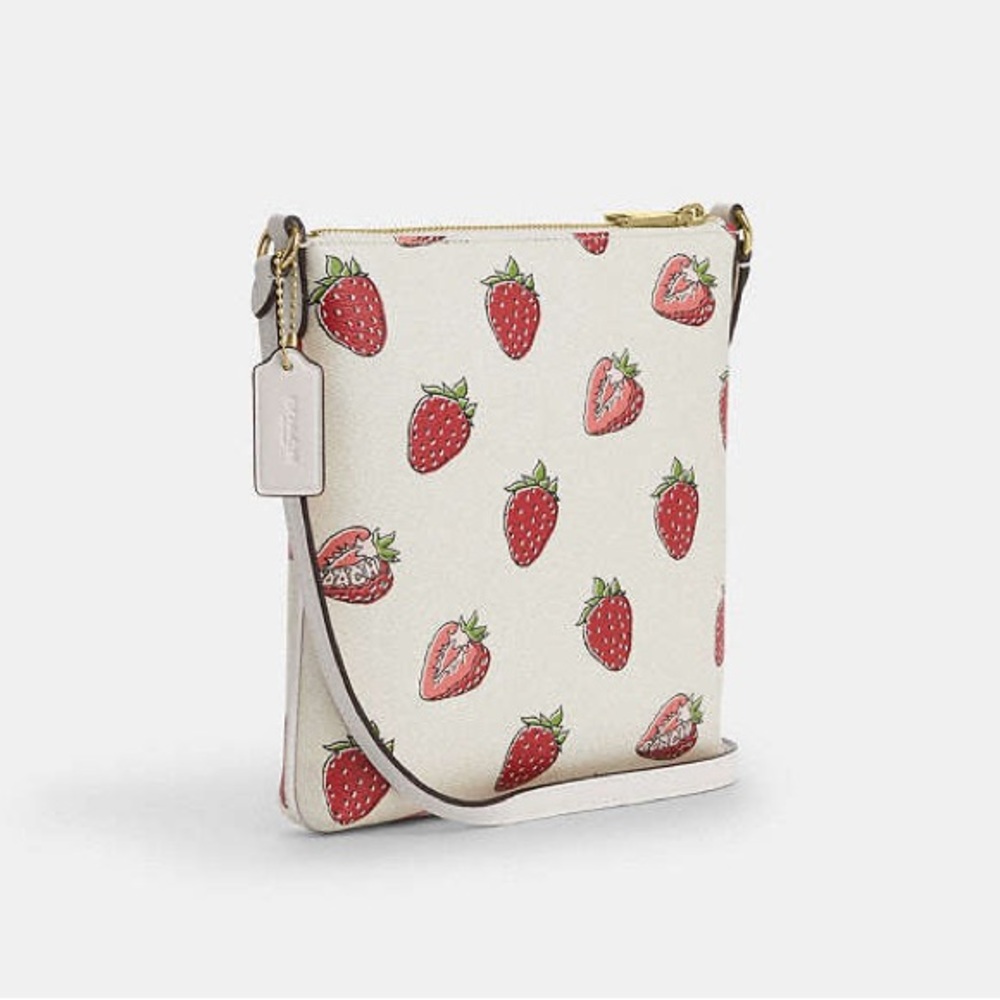 Coach Mini Rowan Bag and Cardholder ๐ Strawberry Print - 2 Pc $348 MSRP - Picture 4 of 15